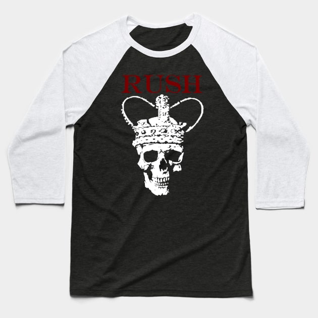 Rush Skull Baseball T-Shirt by Kionew